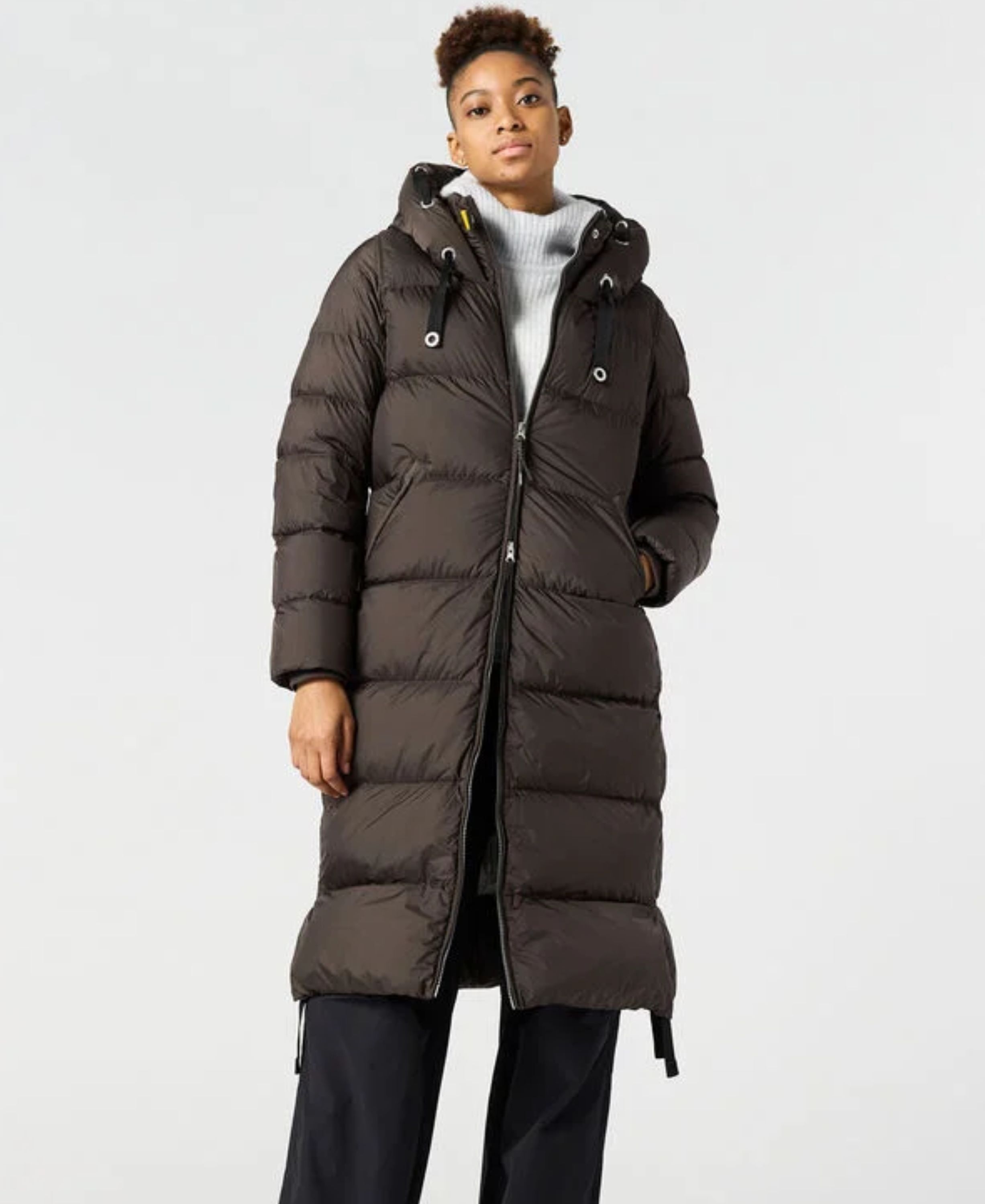 Panda long down jacket - water repellent