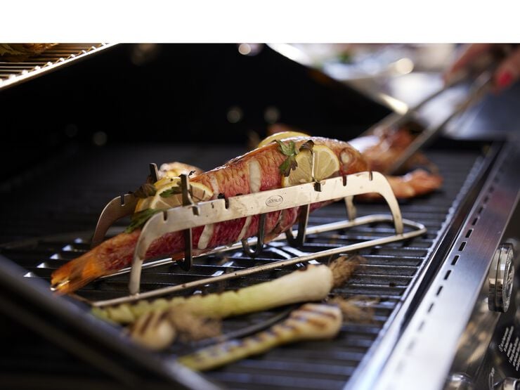 Fiskställ 30 x 6,5 x 8,5 cm 18/10 stål