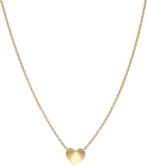 Reflection Heart necklace, gold-plated sterling silver