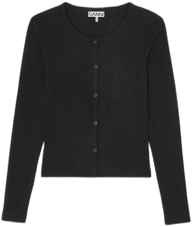 Compact pointelle rib jersey LS But