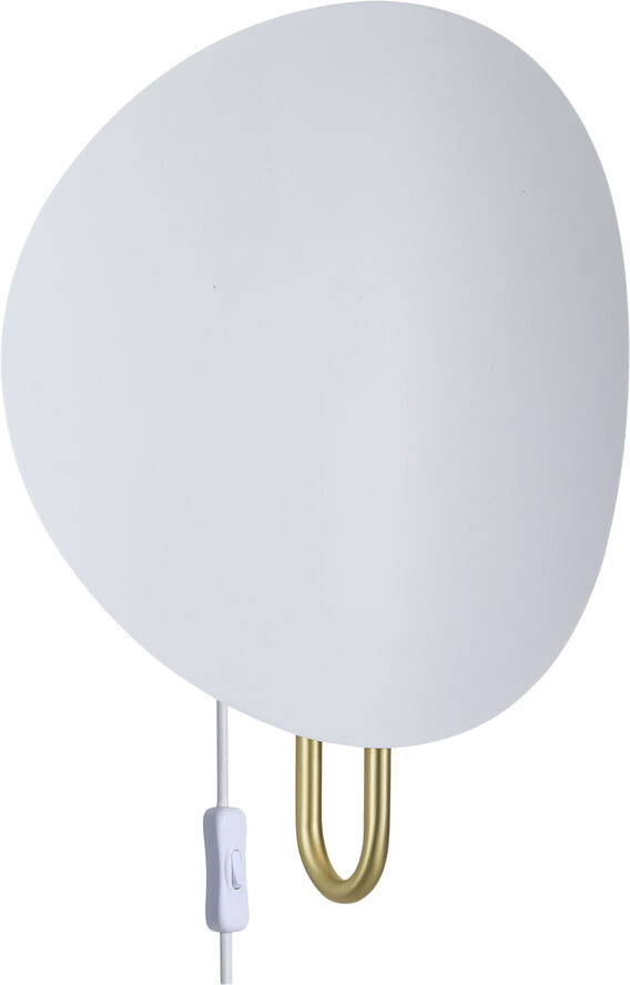 Spargo | Væglampe | Hvid/Messing