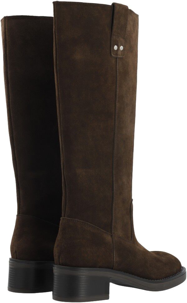 BIAMARY Knee High Pull On Boot Suede