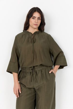 Curvy WA-AIMI 1 Bluse M&oslash;rk brun
