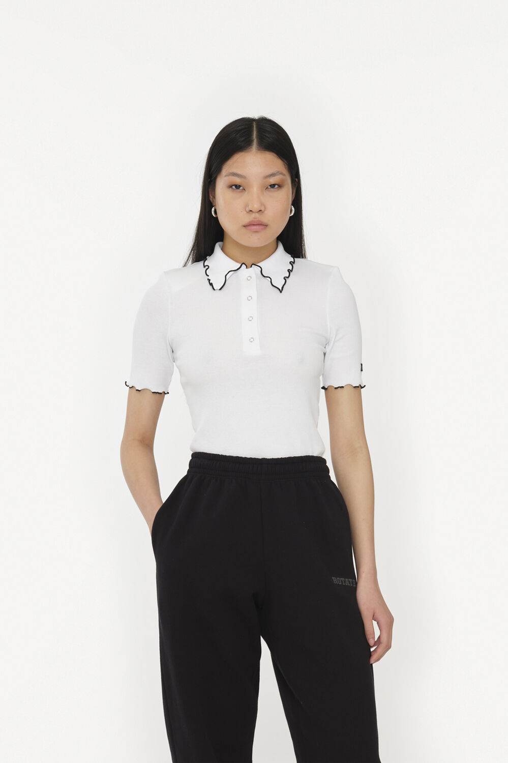 Rib Polo Top