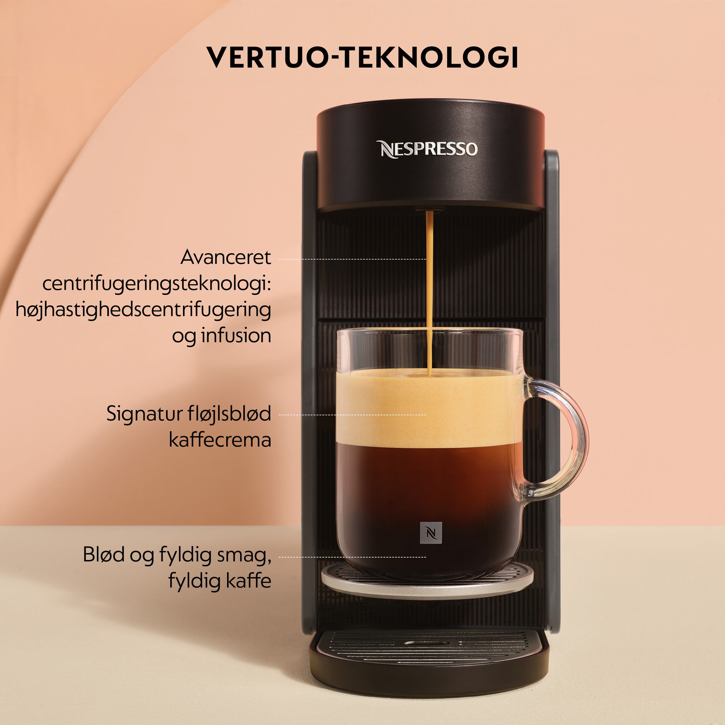 Nespresso Vertuo UP kapselmaskine (Gr&aring;)