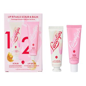 Lip Rituals Scrub & Balm Duo Strawberry - läppbalsam och skrubb