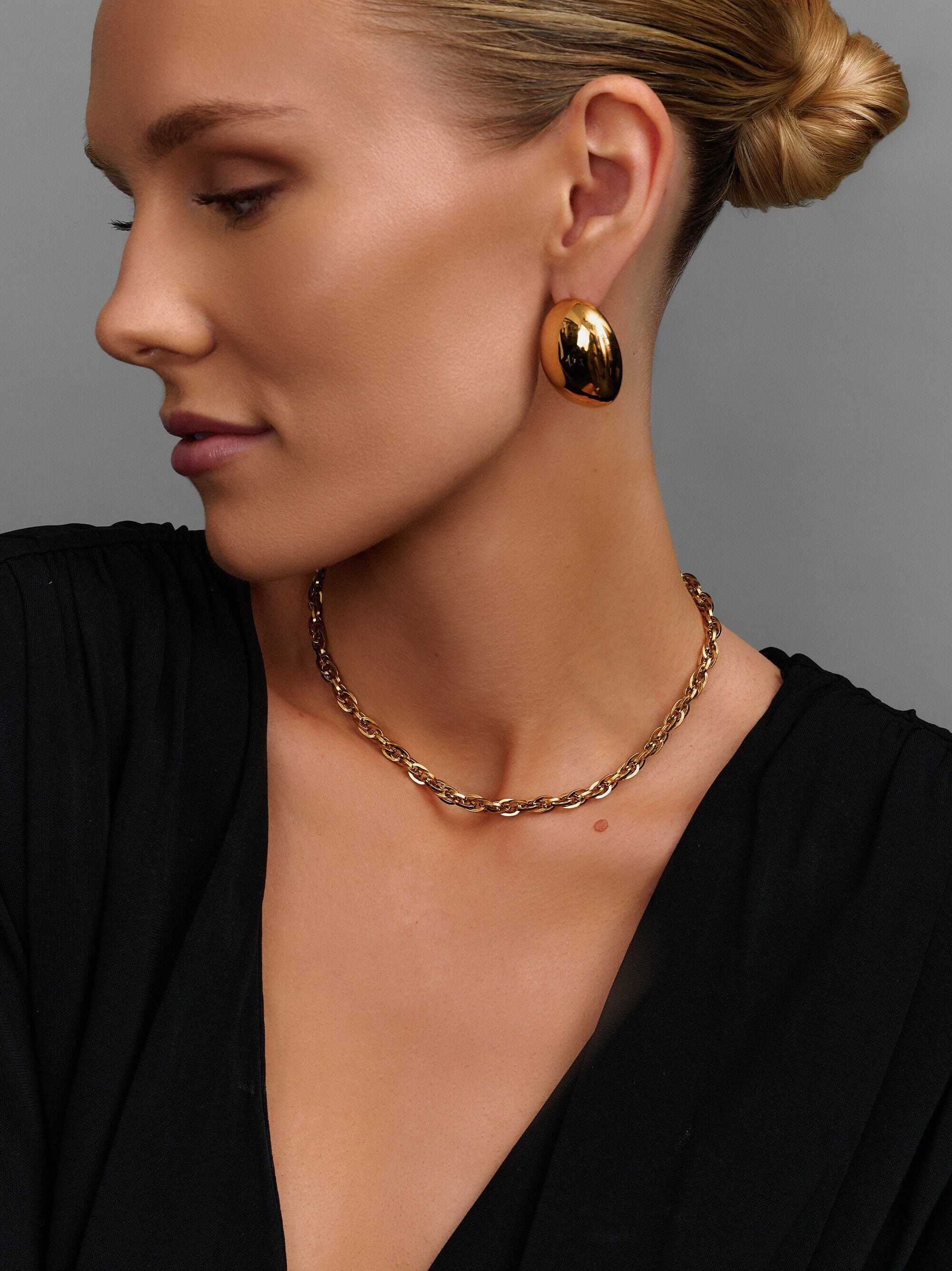 Women's Gold Rope Chain Choker