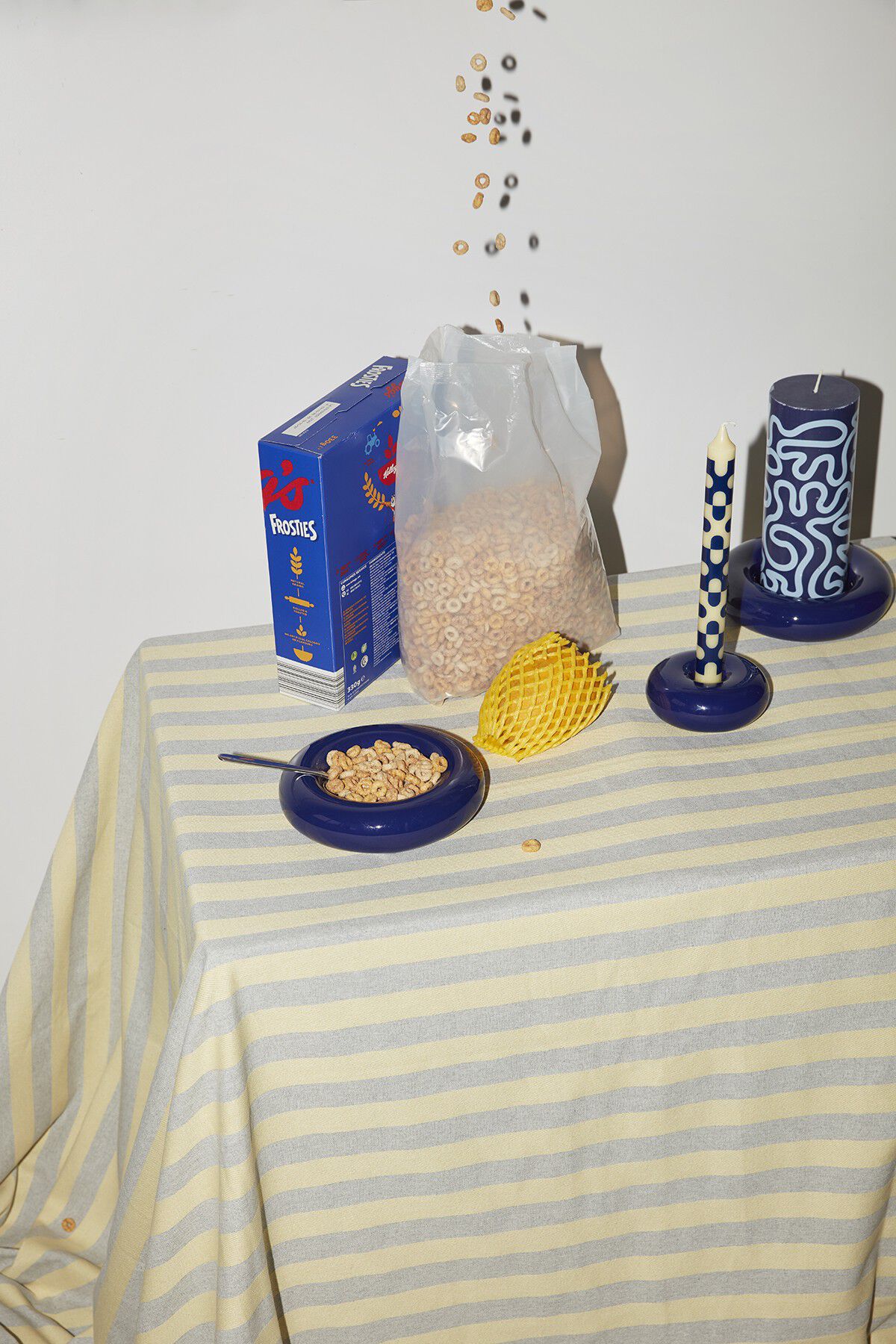 BOB CANDLE HOLDER, SMALL, DARK BLUE