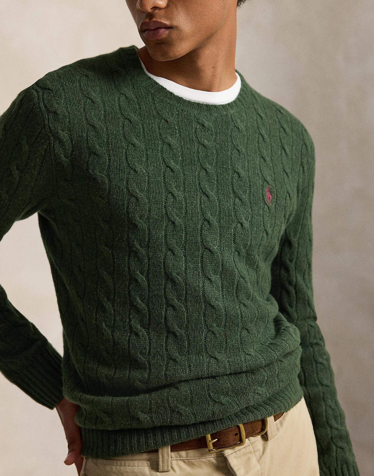 Cable-Knit Wool-Cashmere Sweater