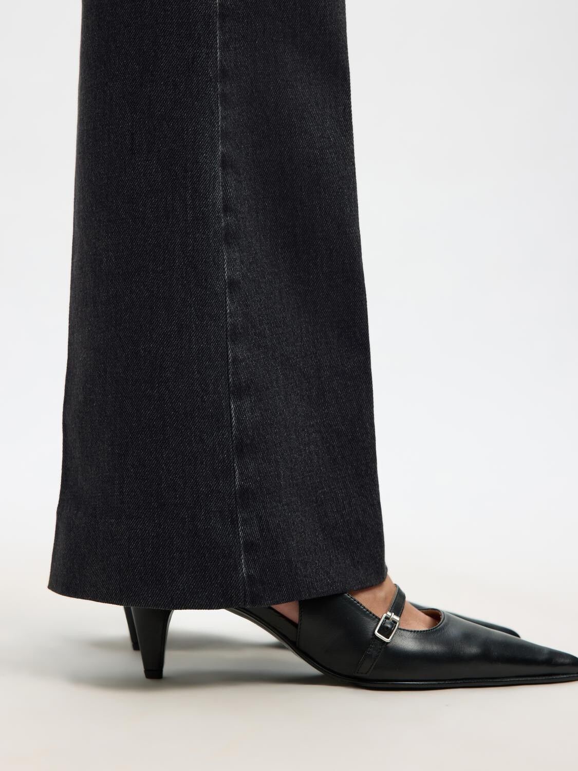 SLFJULIE-KORI HW FLARED JEANS EX