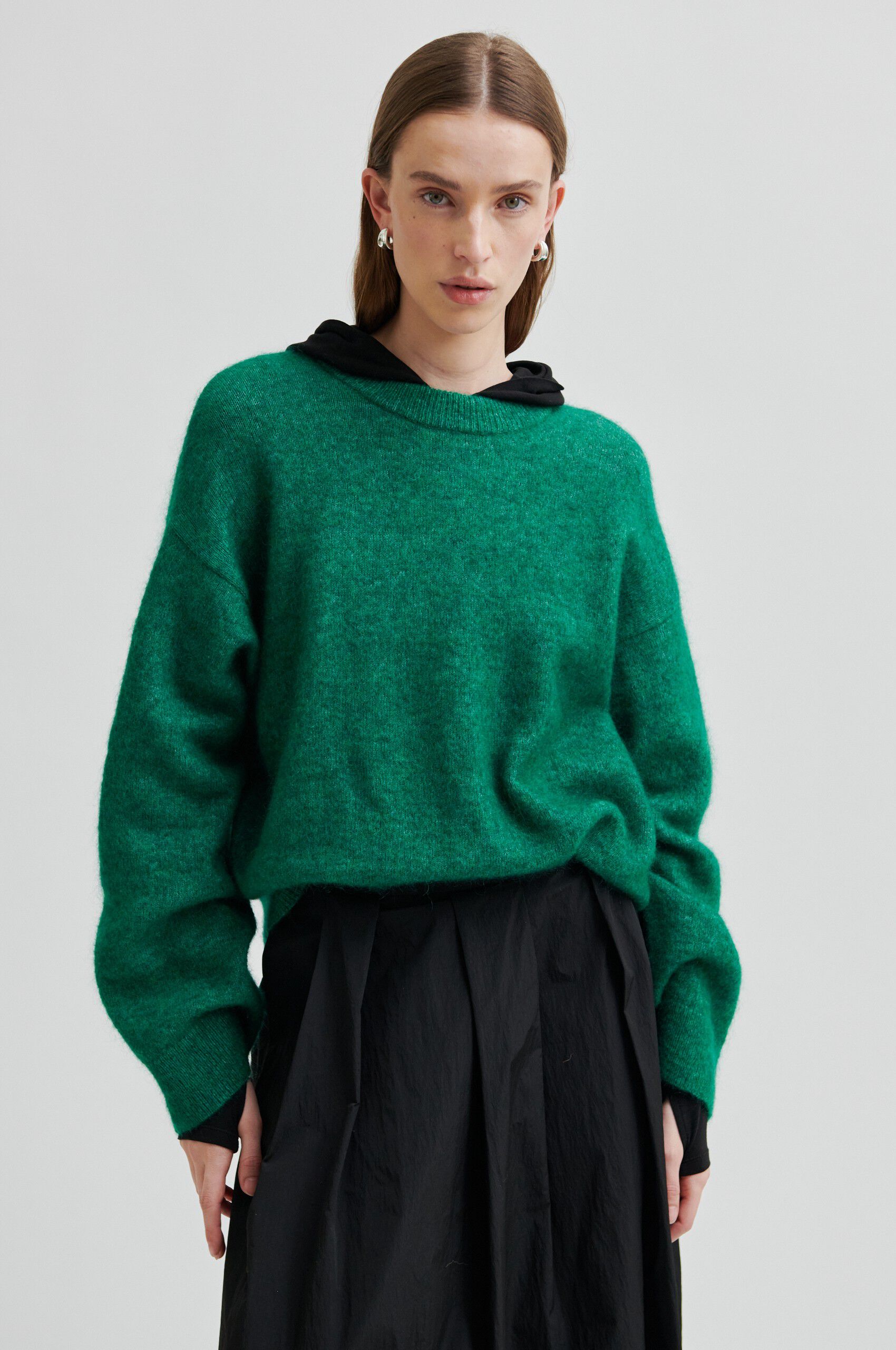 Brook Knit Drop Shoulder O-Neck