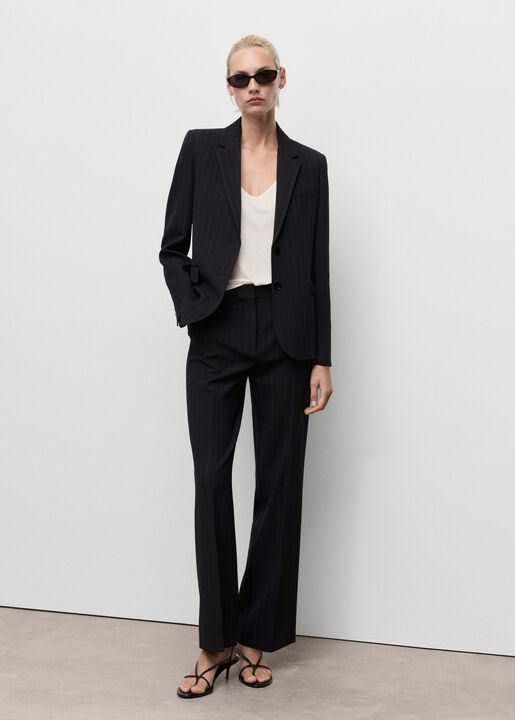Straight-fit suit jacket