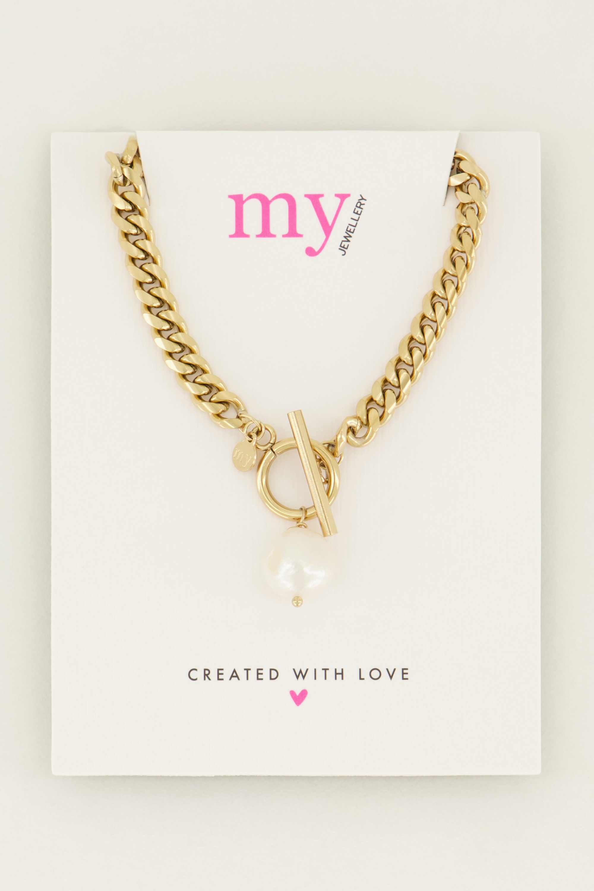 Chain necklace with pearl