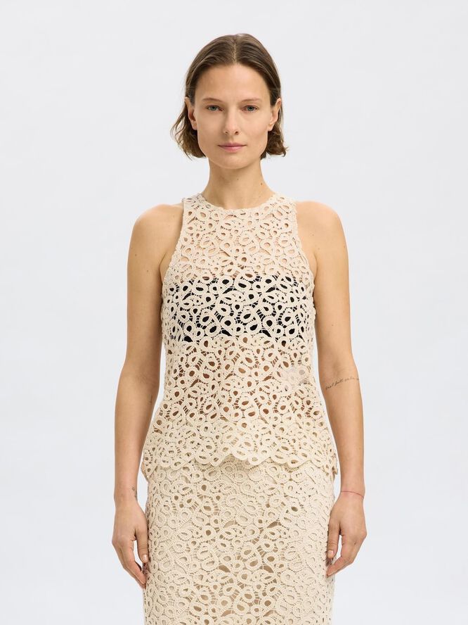 SLFALIMA SL CROCHET TOP B