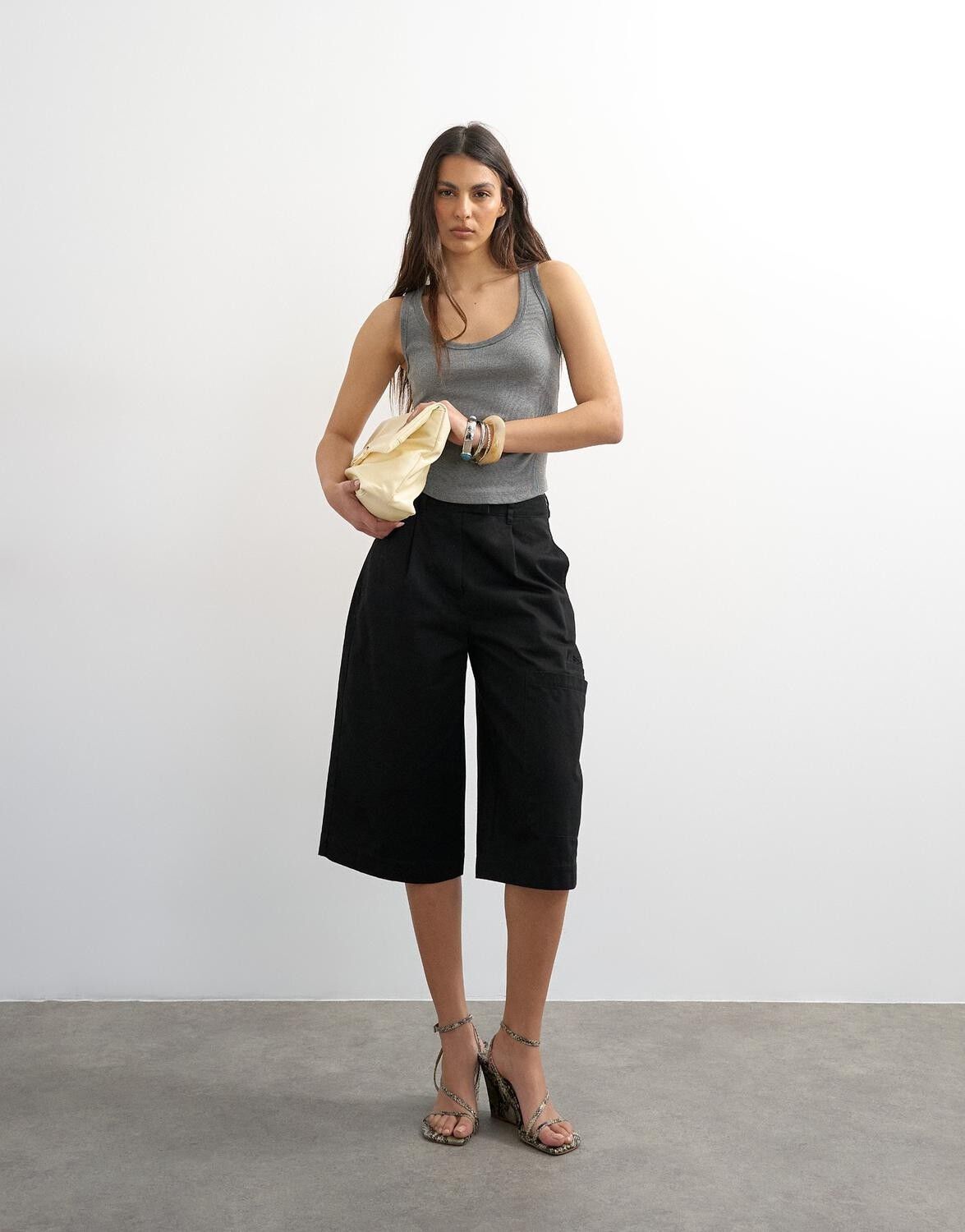 Tsbritt Sl Rib Scoop Curve Hem Vest Jrs