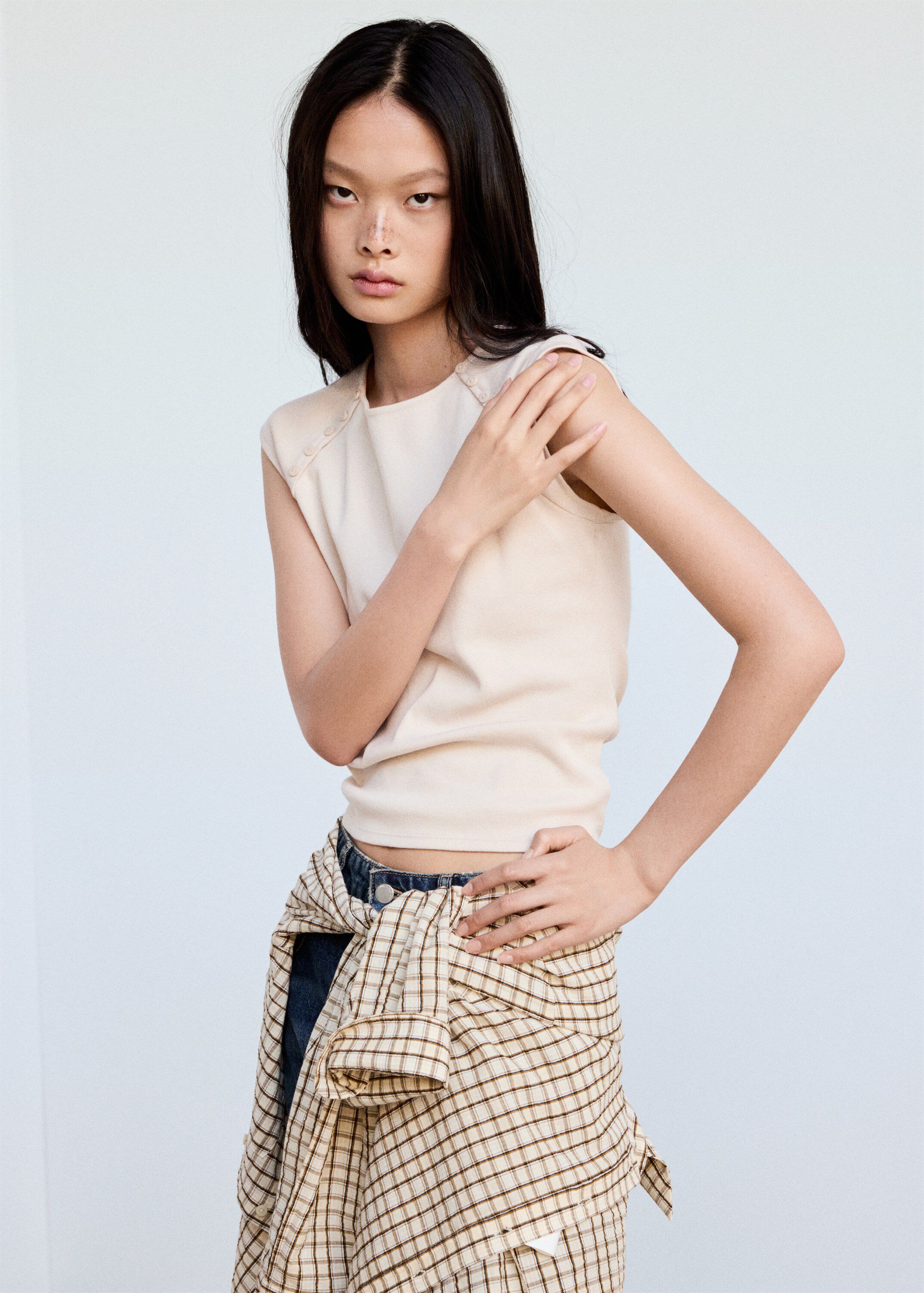 Button Detail T-shirt