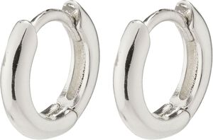 TYRA chunky mini hoop earrings silver-plated