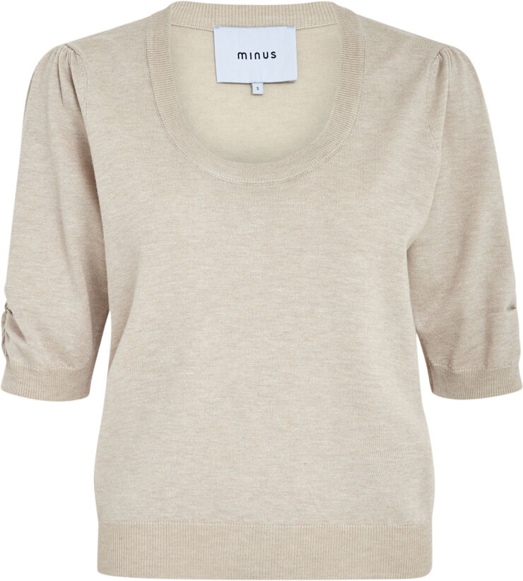 Pam Scoop Neck Knit T-Shirt