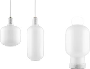 Amp bordslampa vit