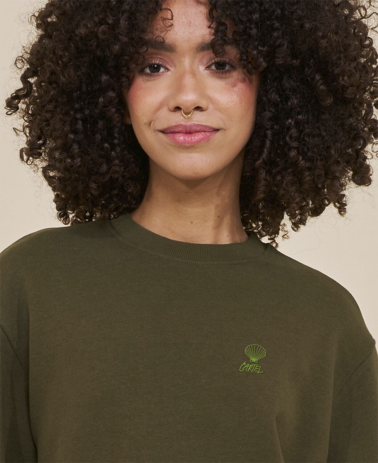 Cartel Scallop Embroidered Crewneck