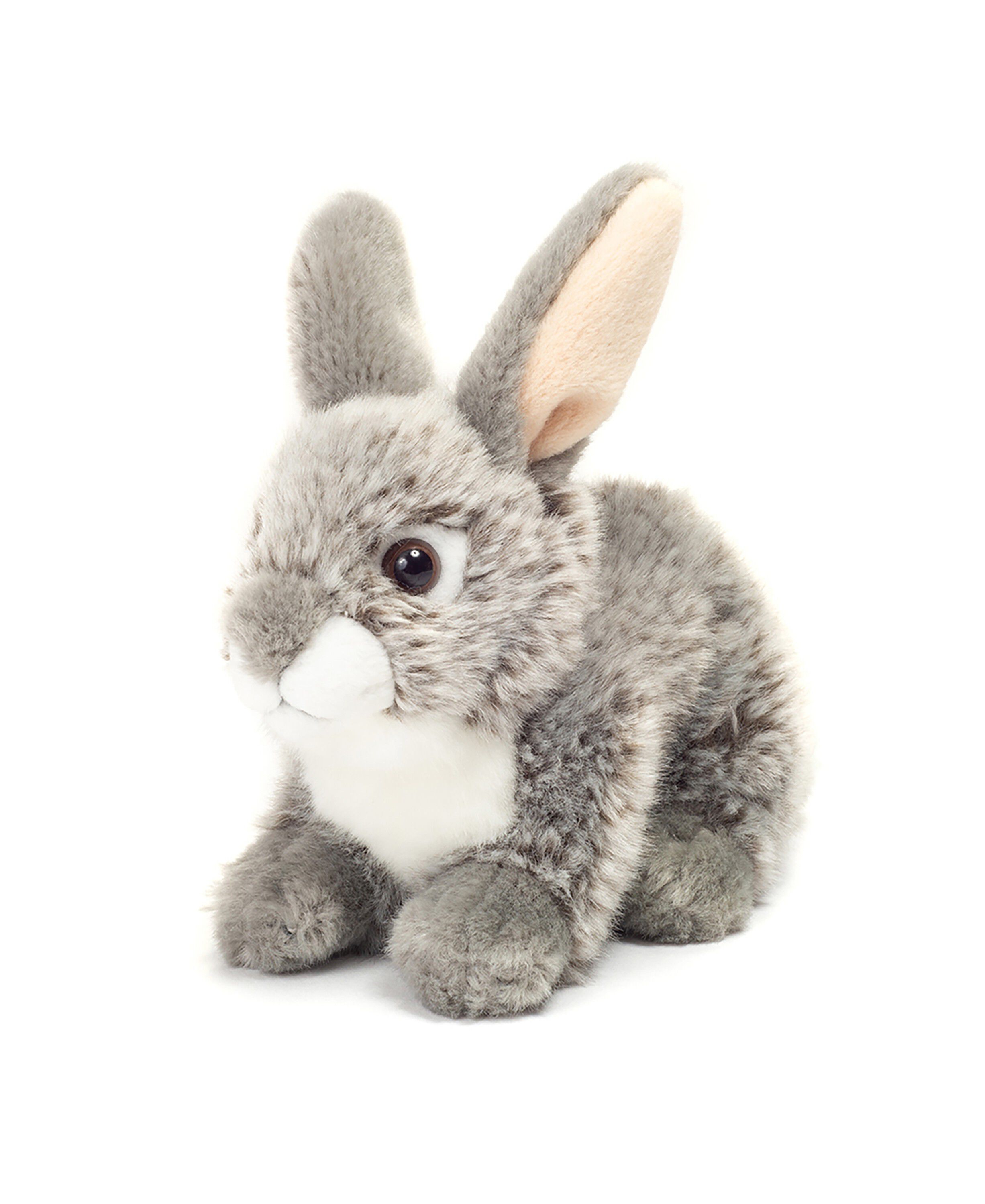 Teddy Hermann - Siddende kanin gr&aring; 18 cm