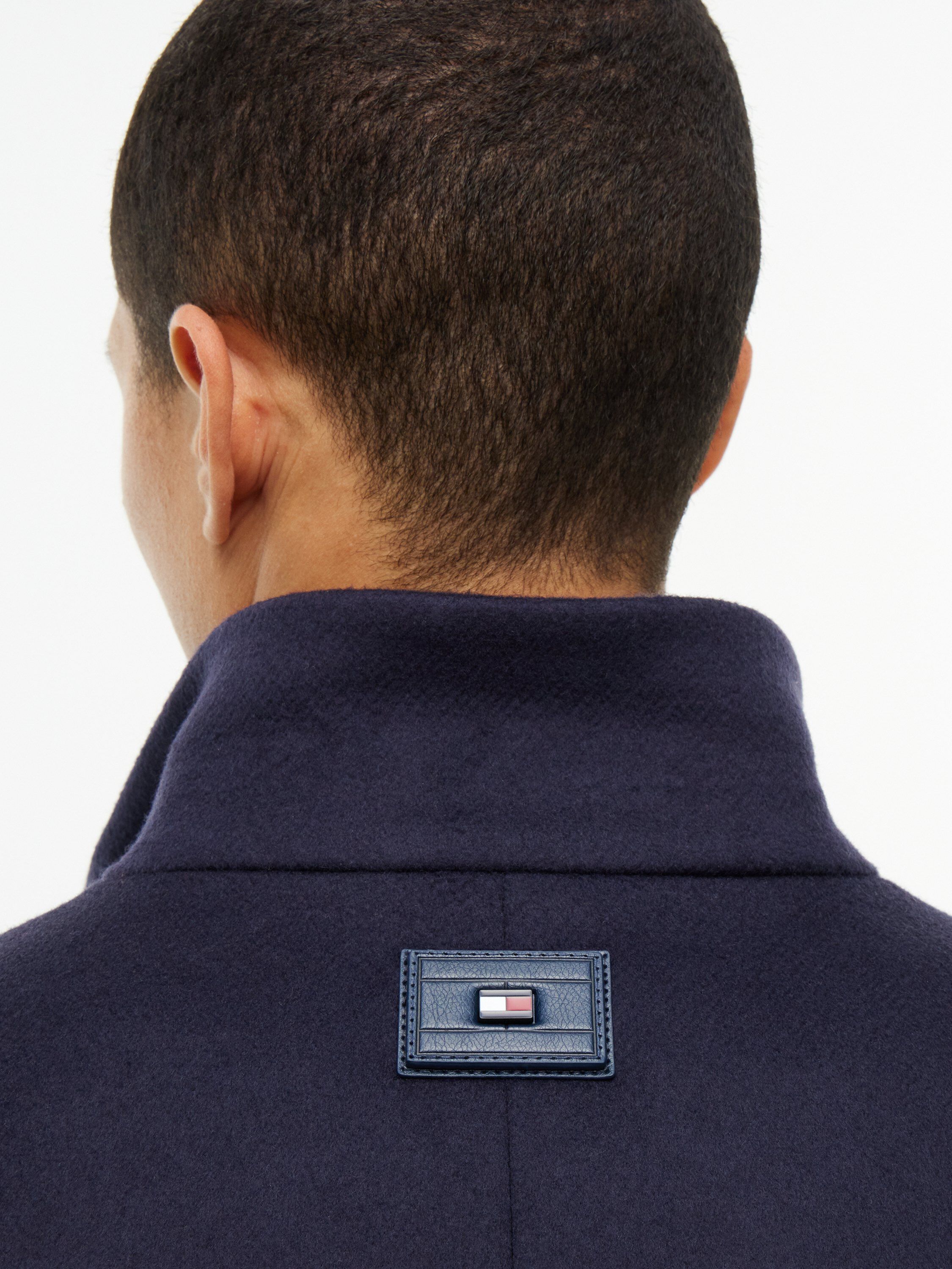 New York Label Wool Blend Coat