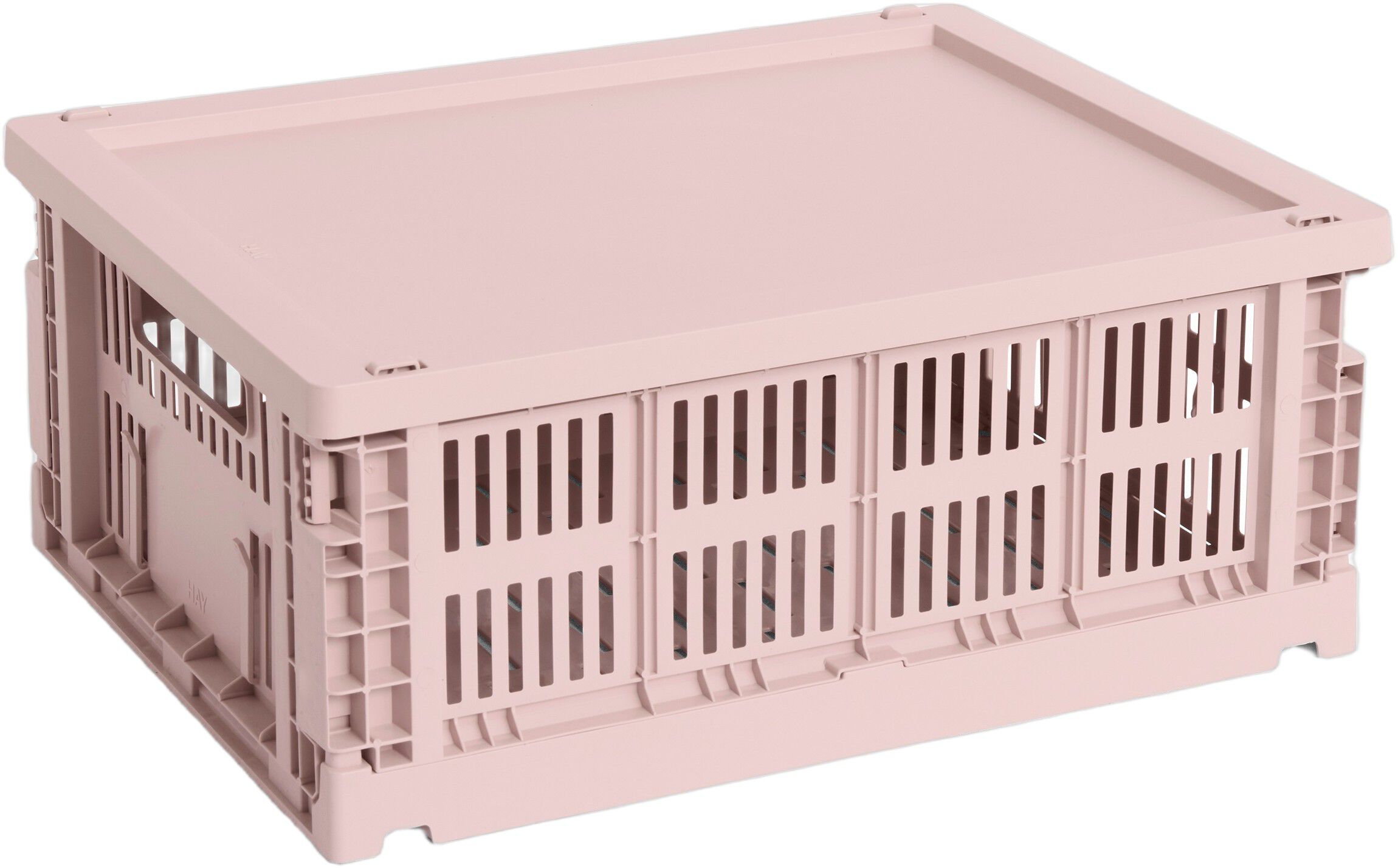 HAY Colour Crate Lid Plastic-Medium-Blush