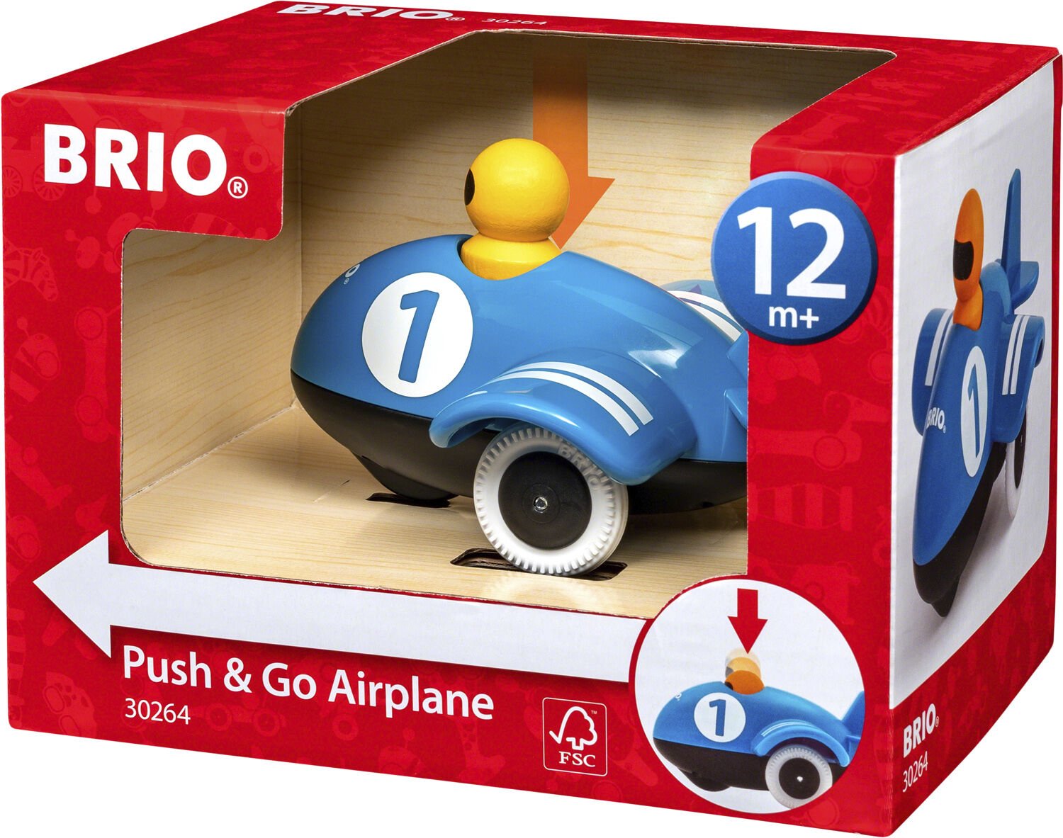Brio push and go flyvemaskine