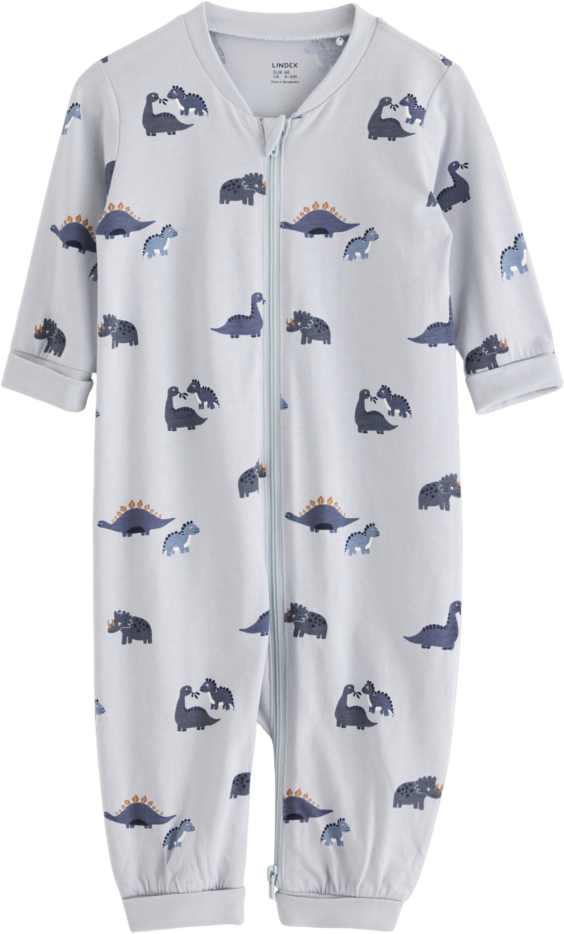 Behagelig pyjamas i bl&oslash;d bomuld med