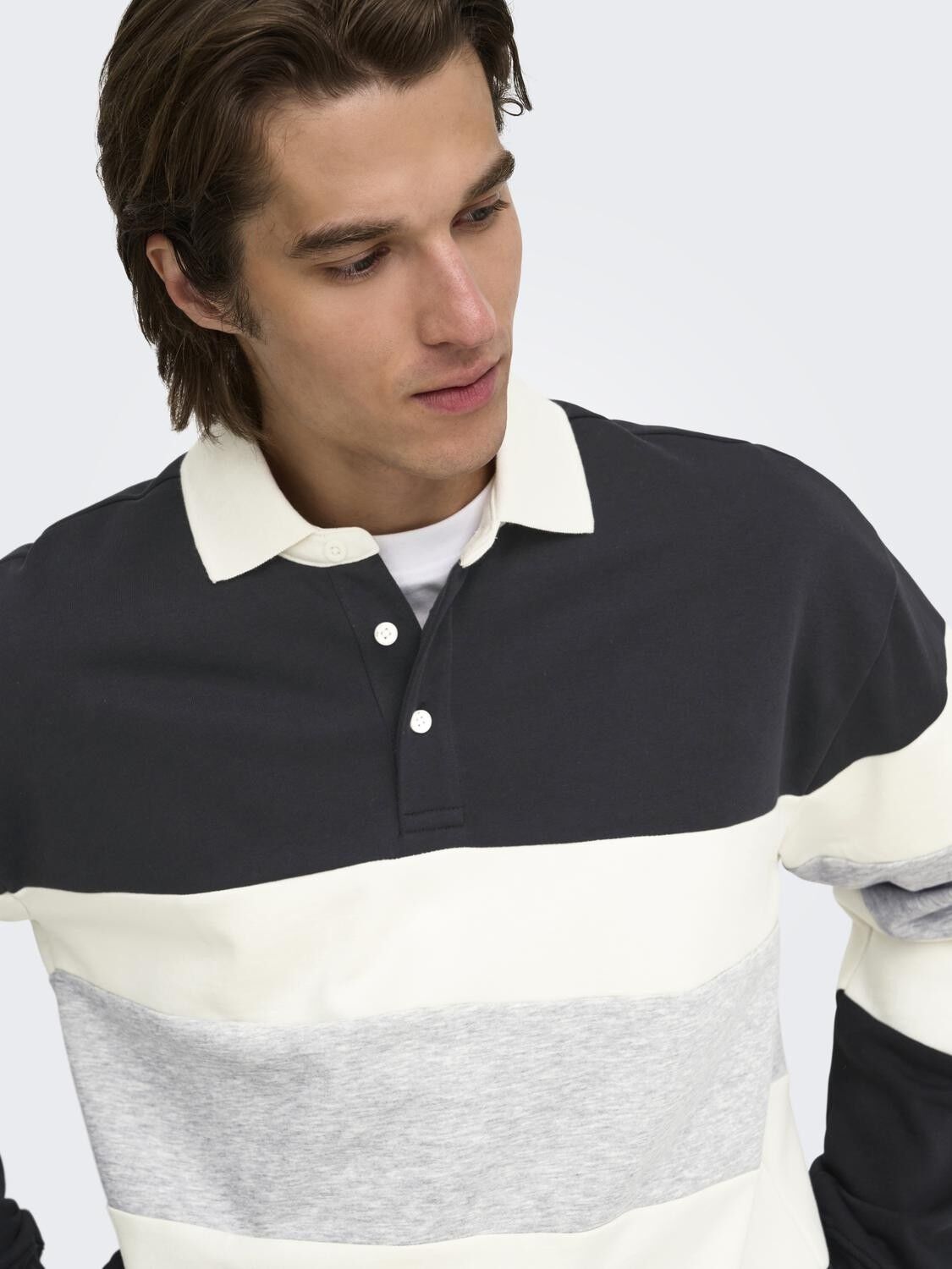 ONSBENEDICT LS RUBGY RLX SWEAT POLO