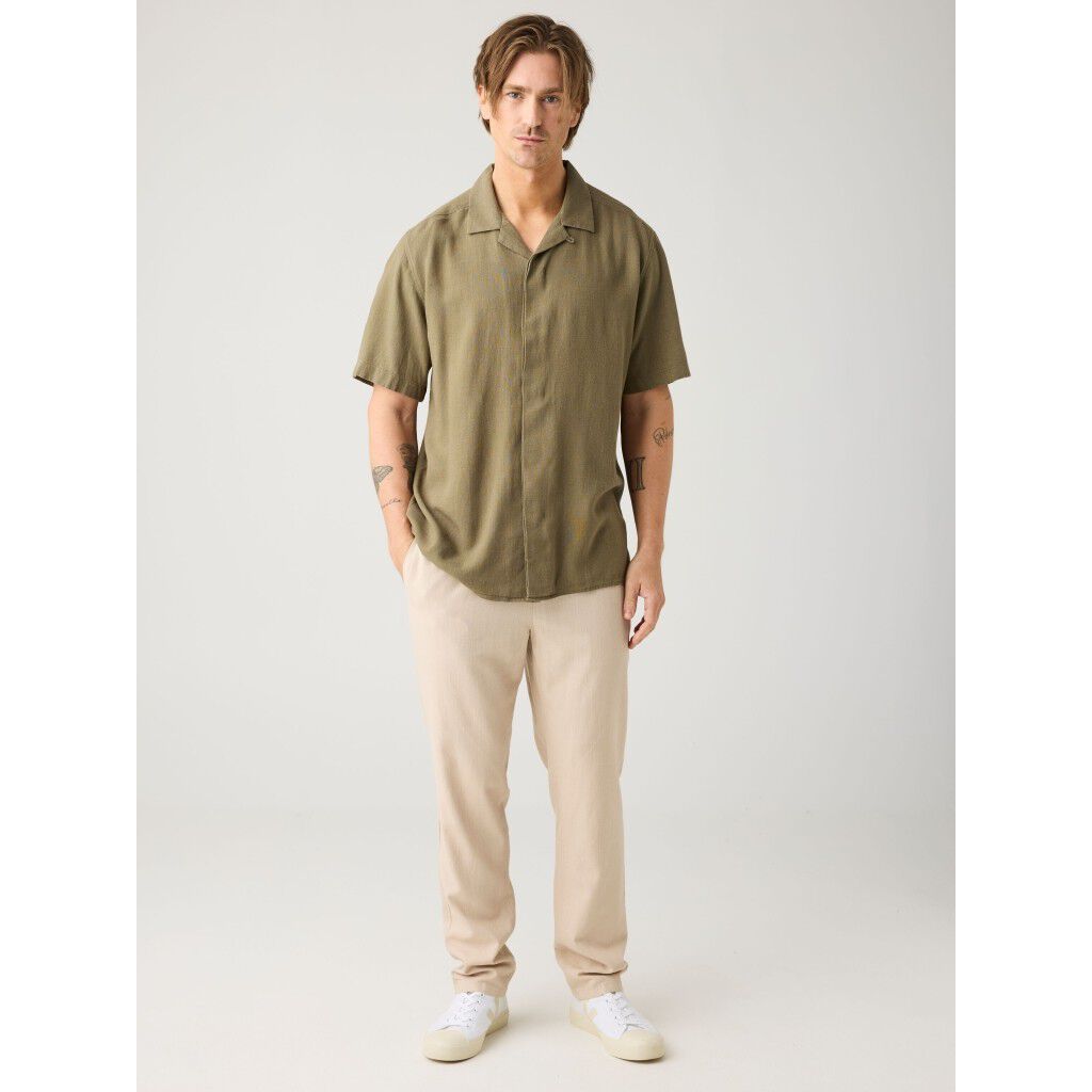 Tim tapered linen-mix pants