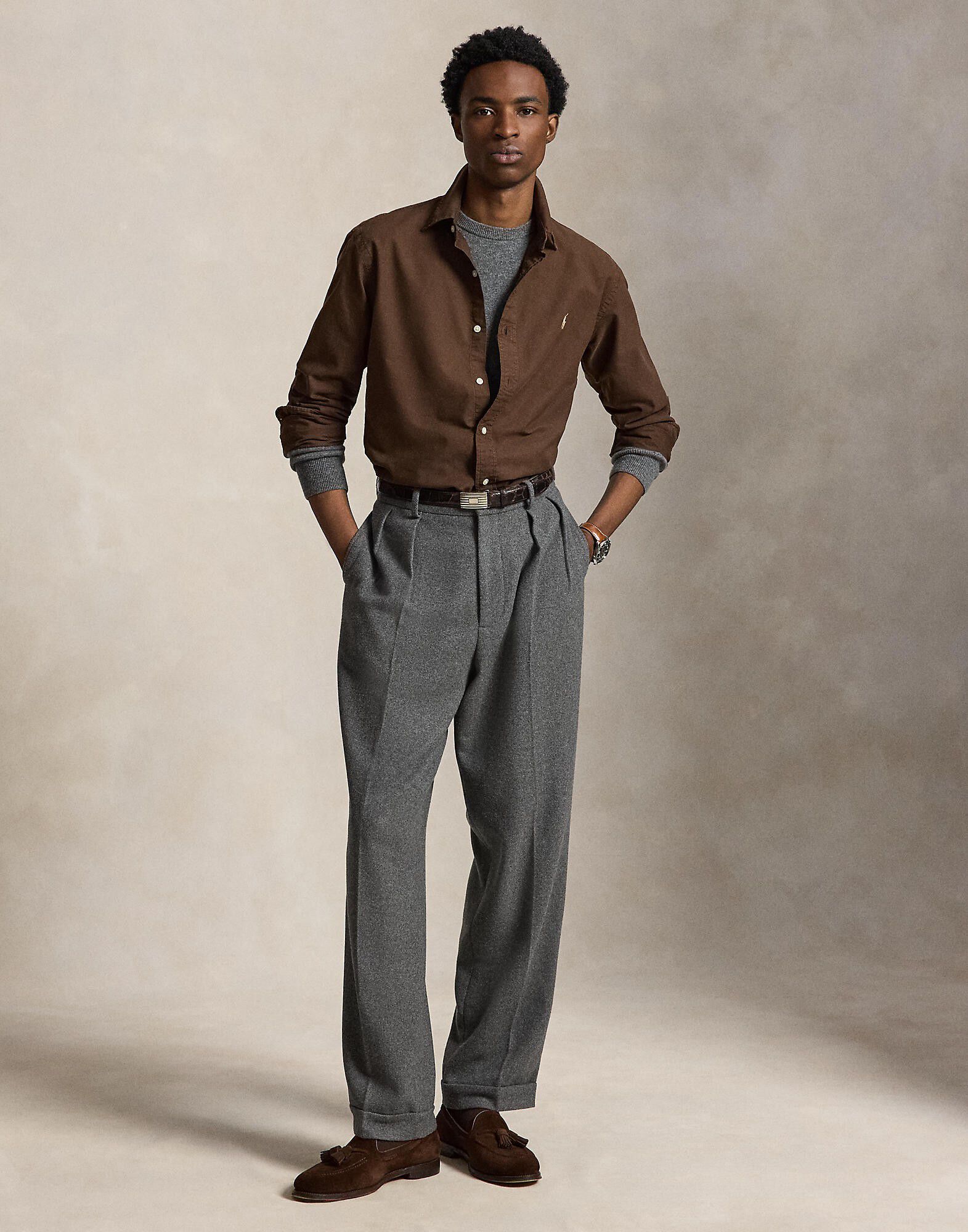 Custom Fit Garment-Dyed Oxford Shirt