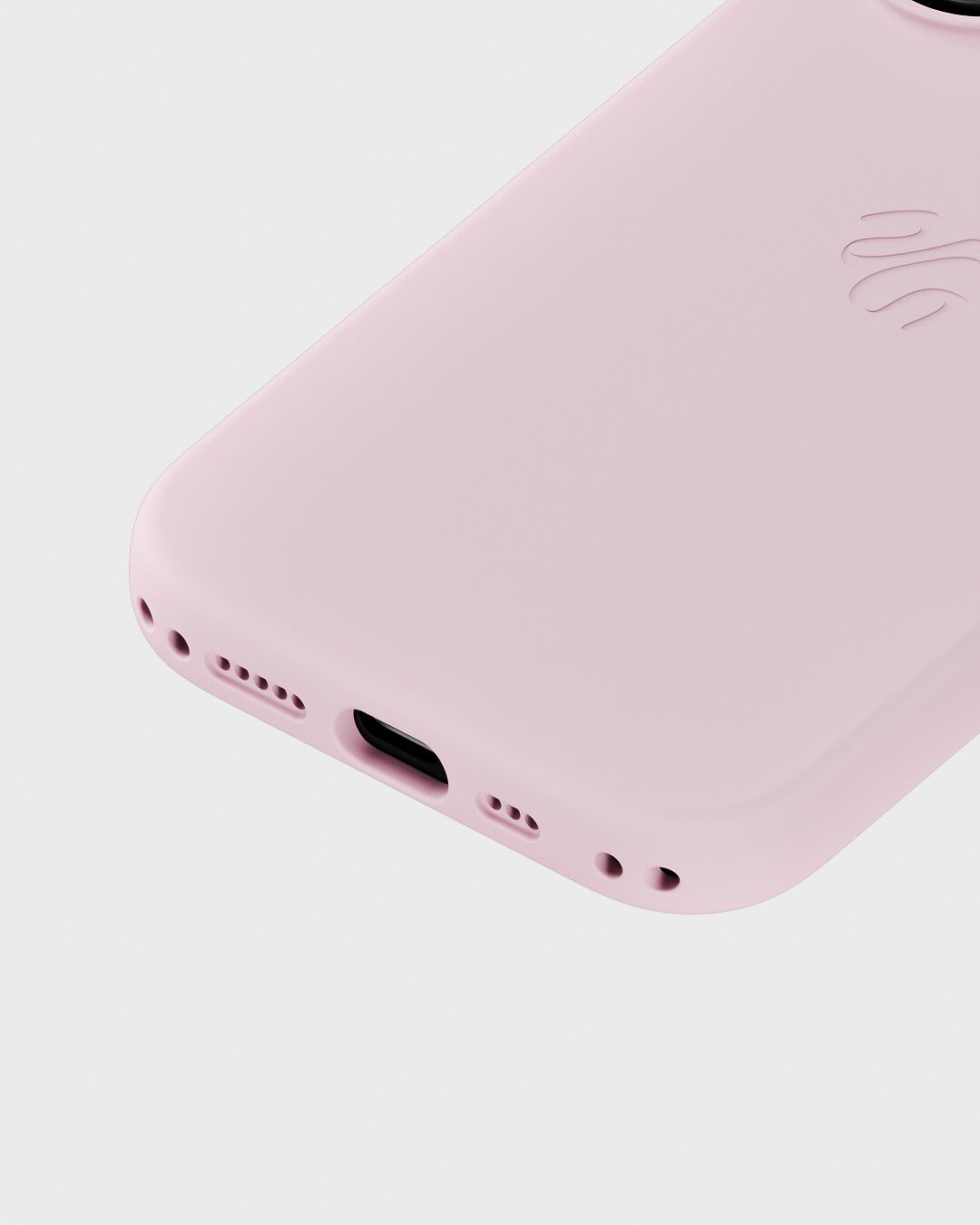Silicone Case MagSafe Compatible iPhone 16 Pale Pink
