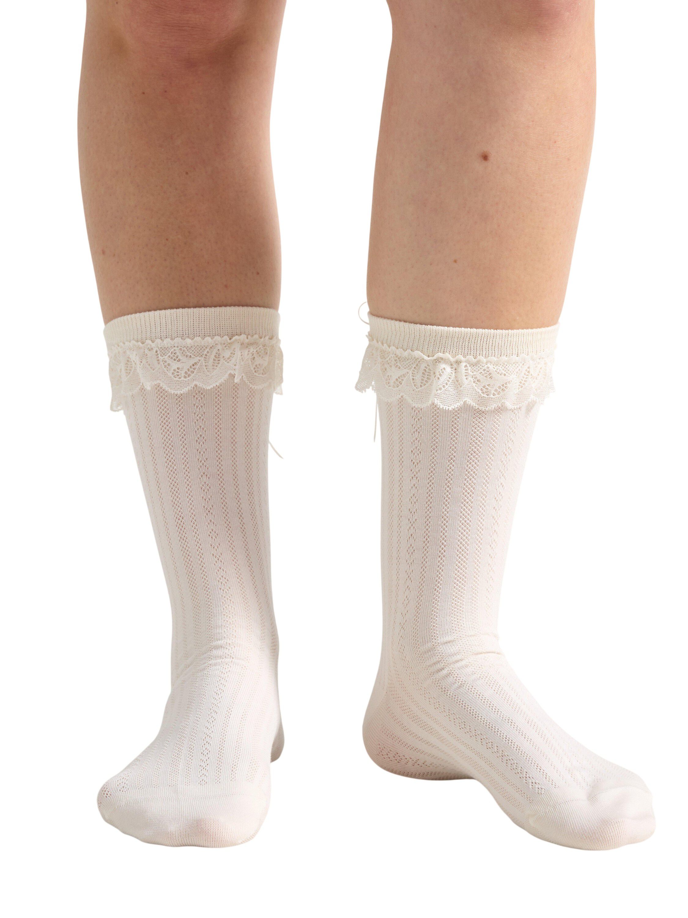 Sock lace cuff w bow