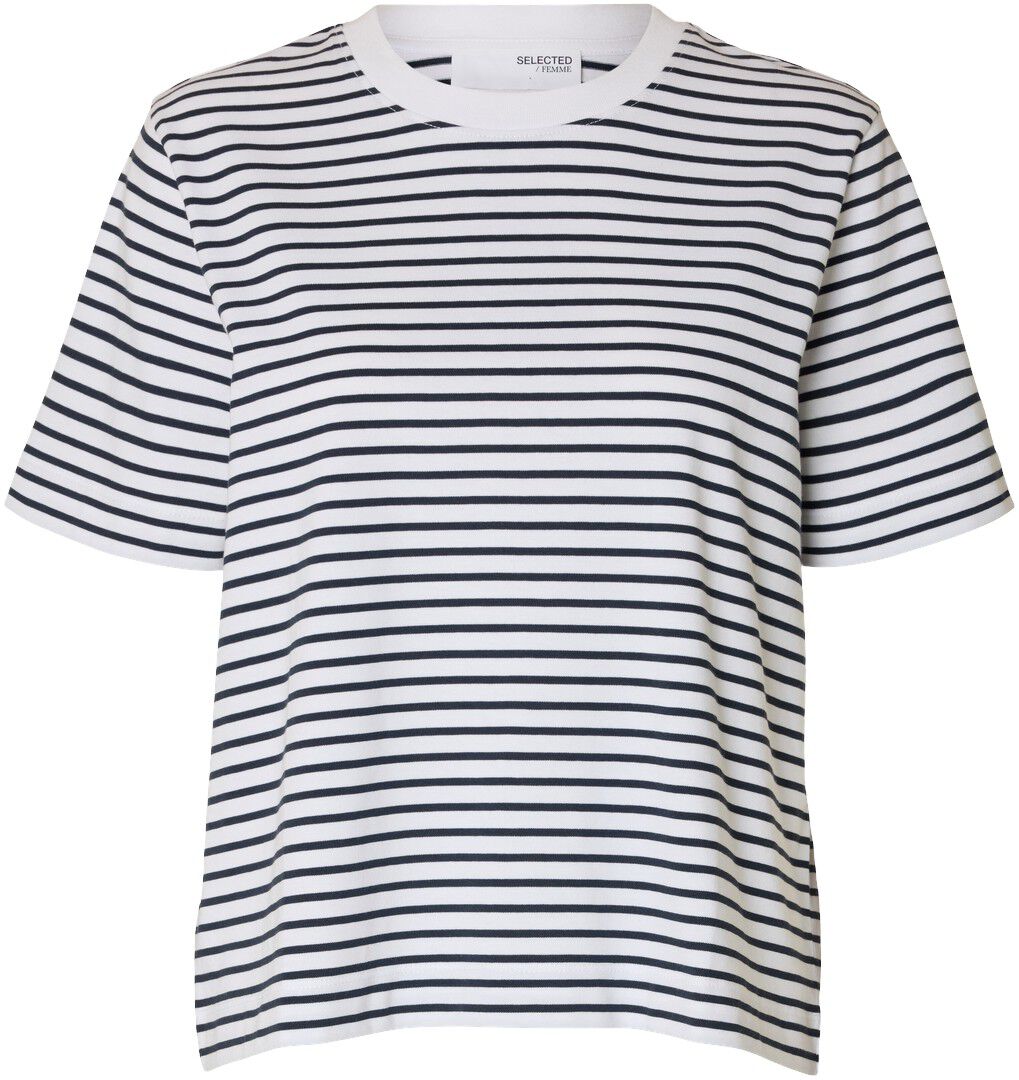 SLFESSENTIAL SS STRIPED BOXY TEE NO