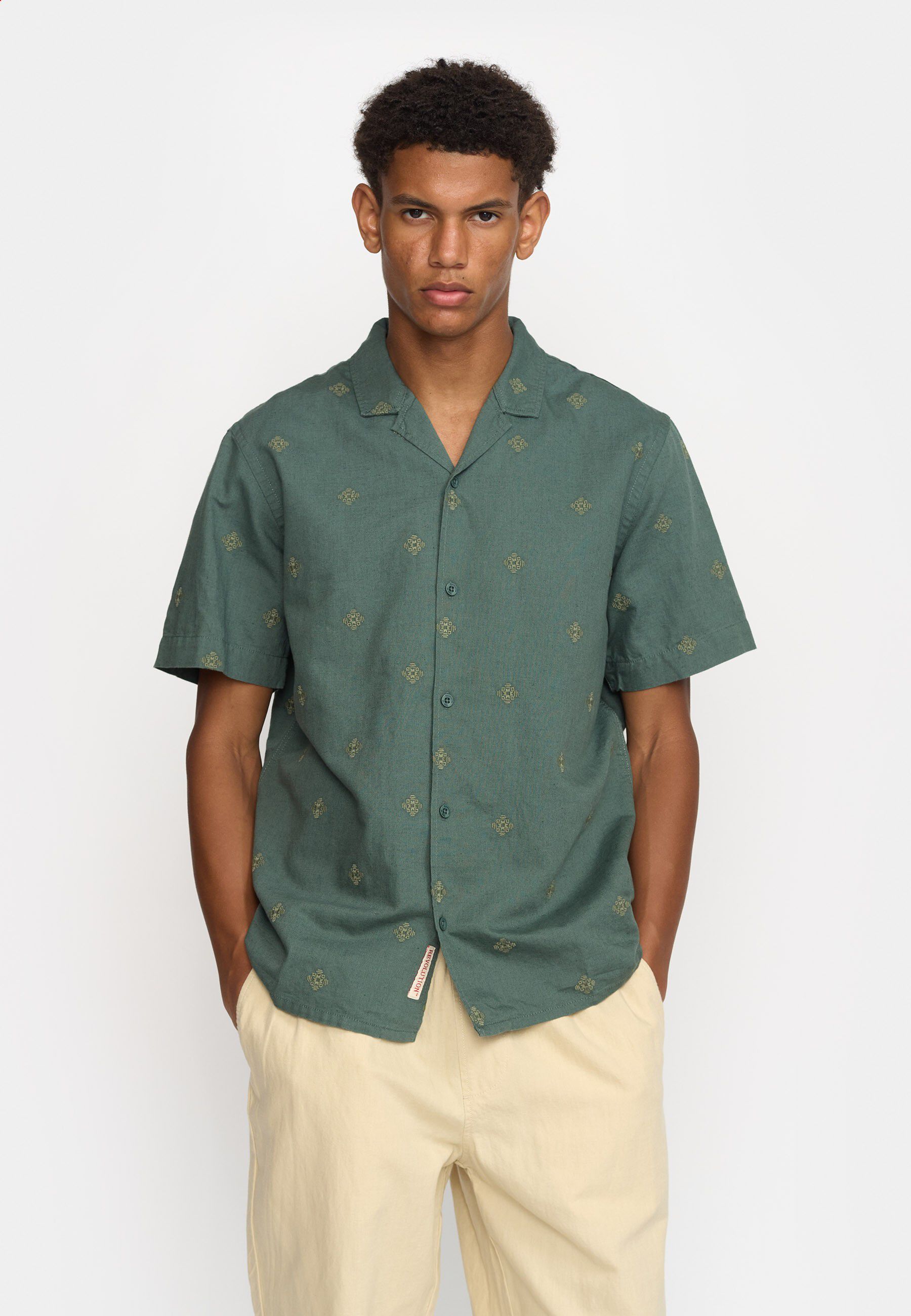 Short-sleeved Cuban Shirt