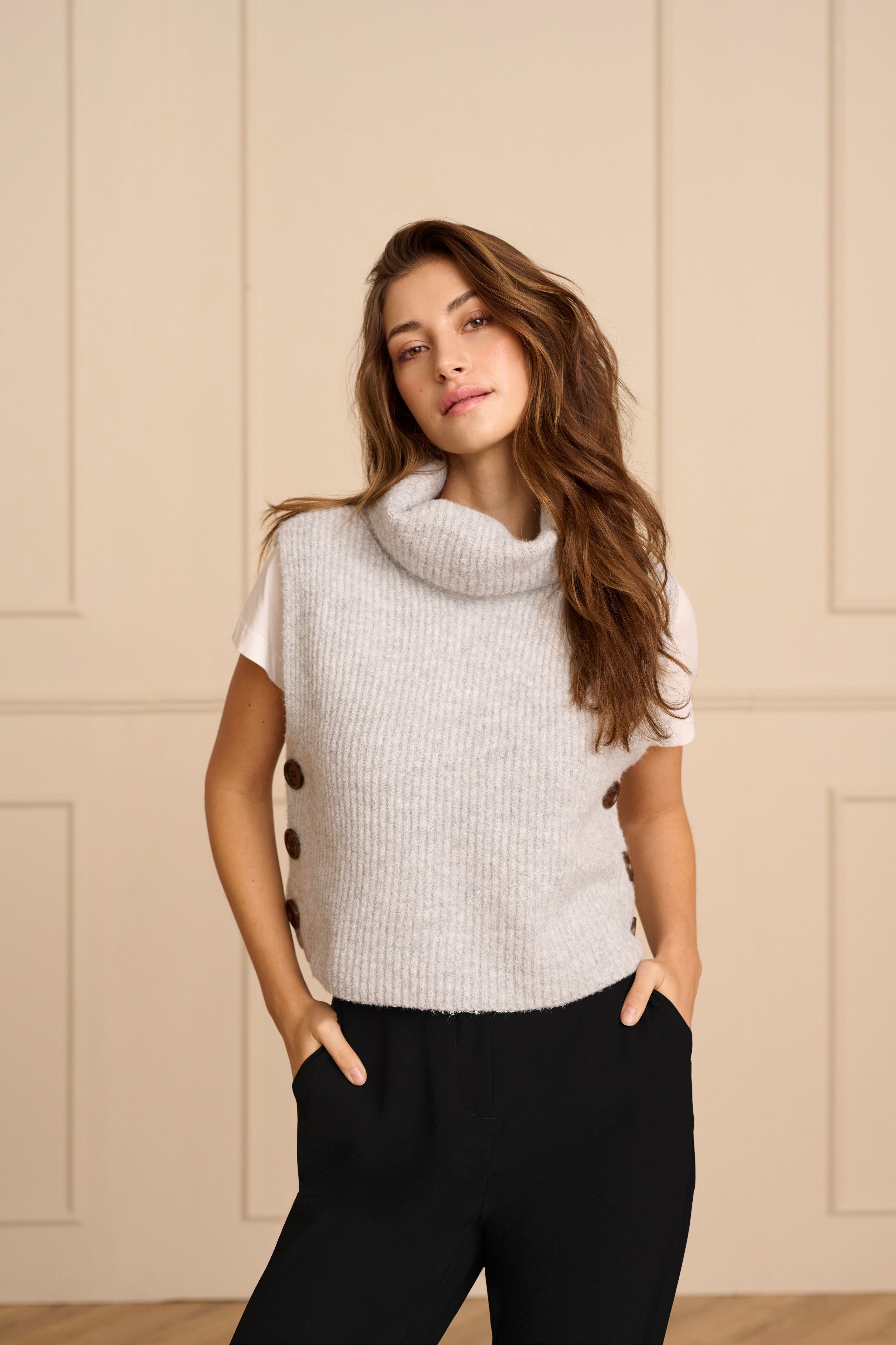 CRStarfi Short Knit Slipover