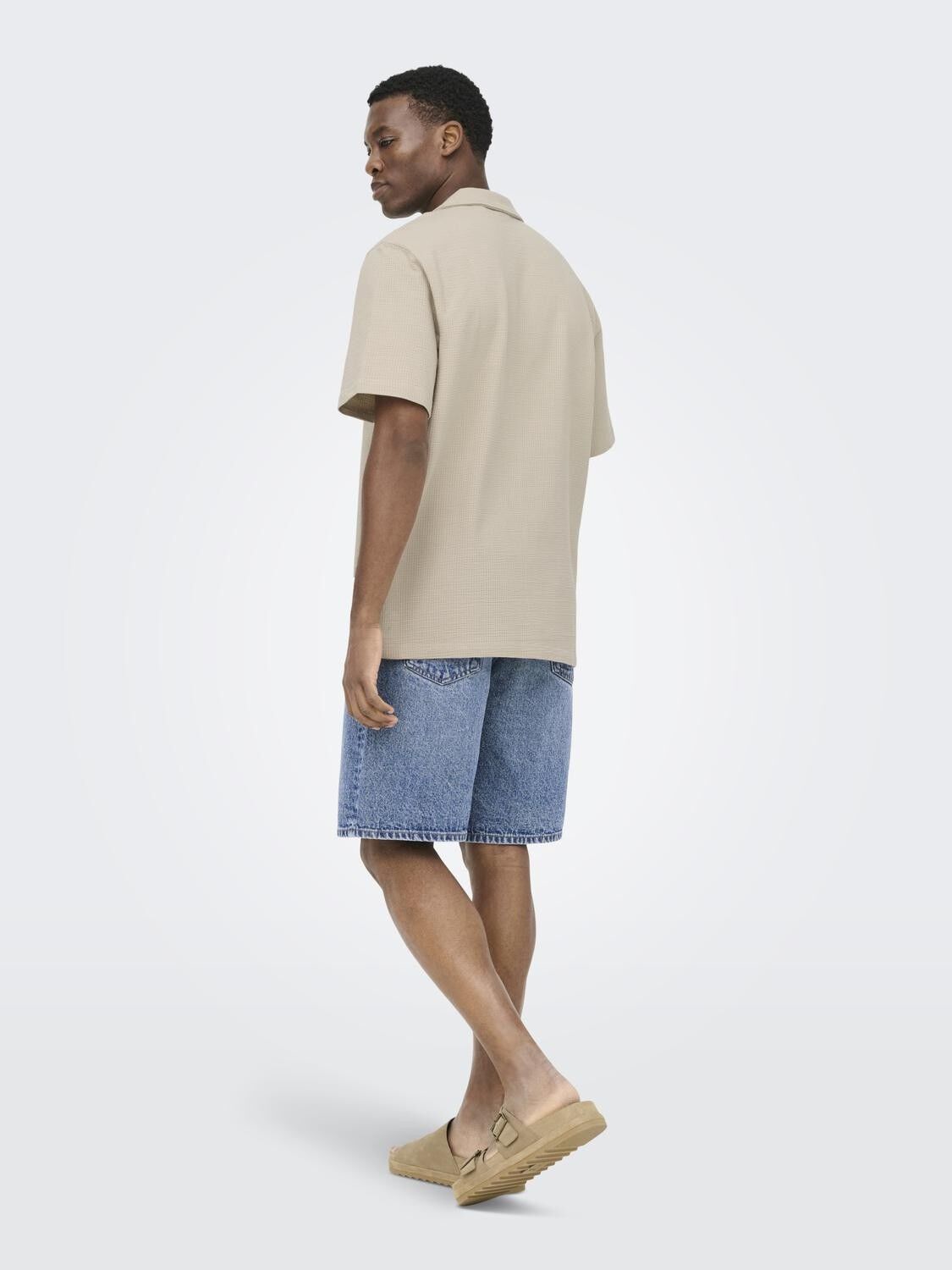 Onskian Life Seersucker Ss Shirt Noos