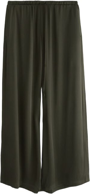 Bløde bukser i satin med ekstra bre