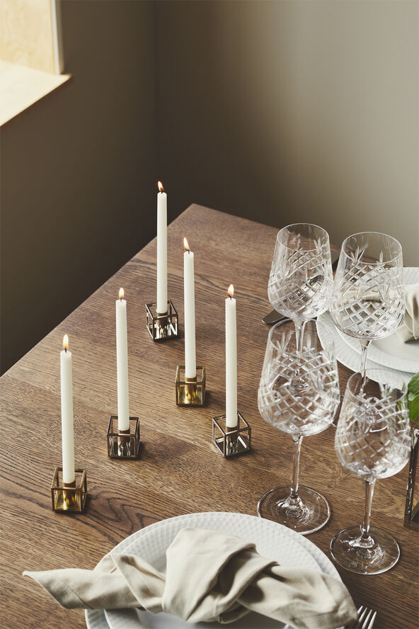 Kubus Candle Holder, Micro Nickel-P
