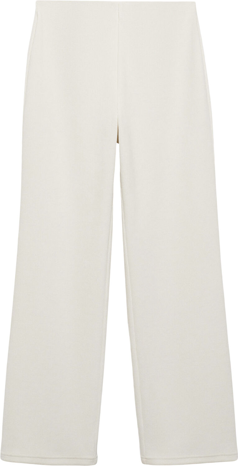 Corduroy straight trousers