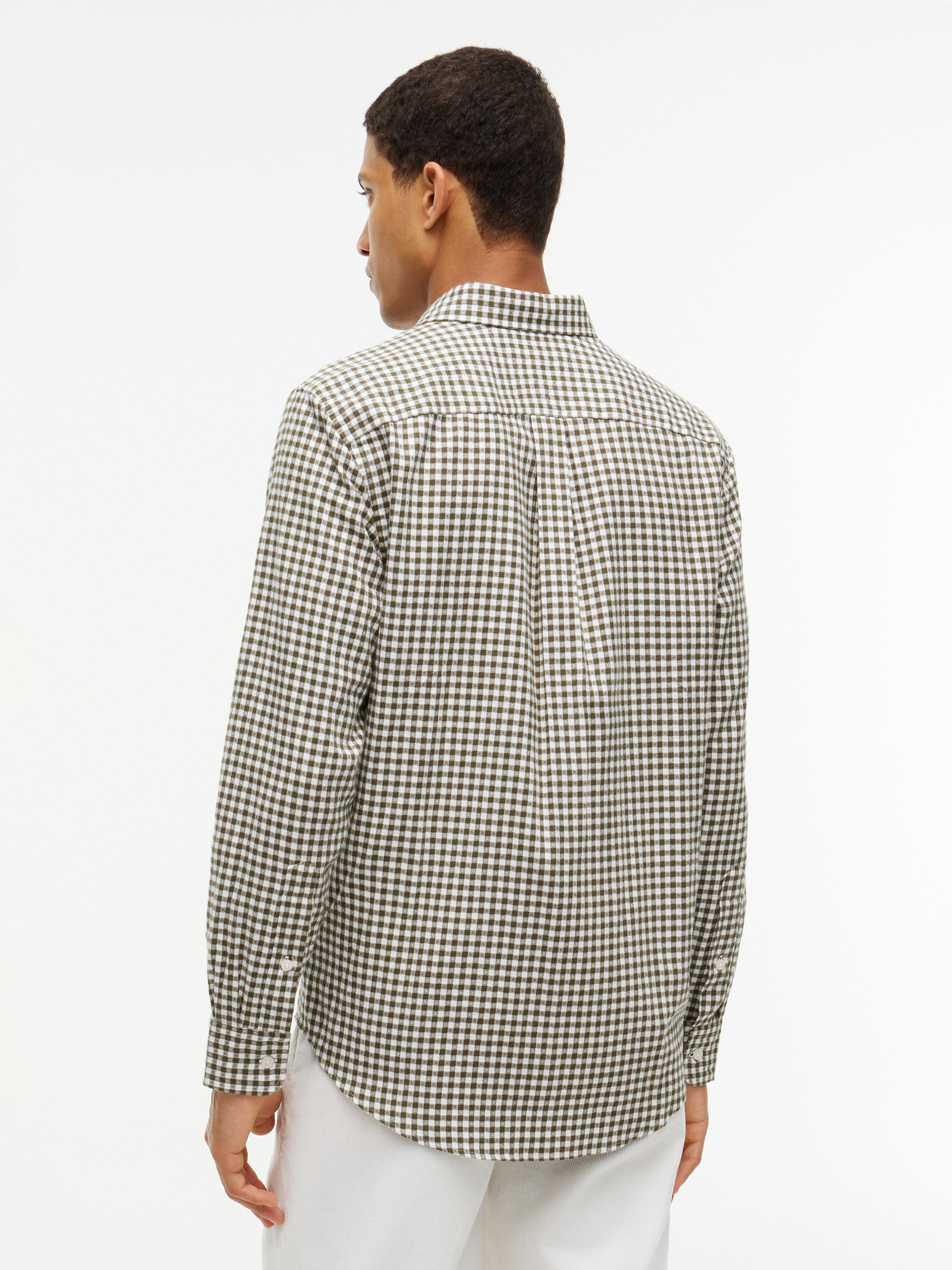 Regular Fit Gingham Dobby Flannel Shirt