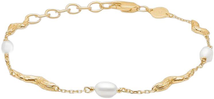 Tangled Armb&aring;nd m. Perler - Forgyldt