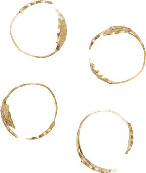 Holly Leaf Napkin Rings - Set of 4