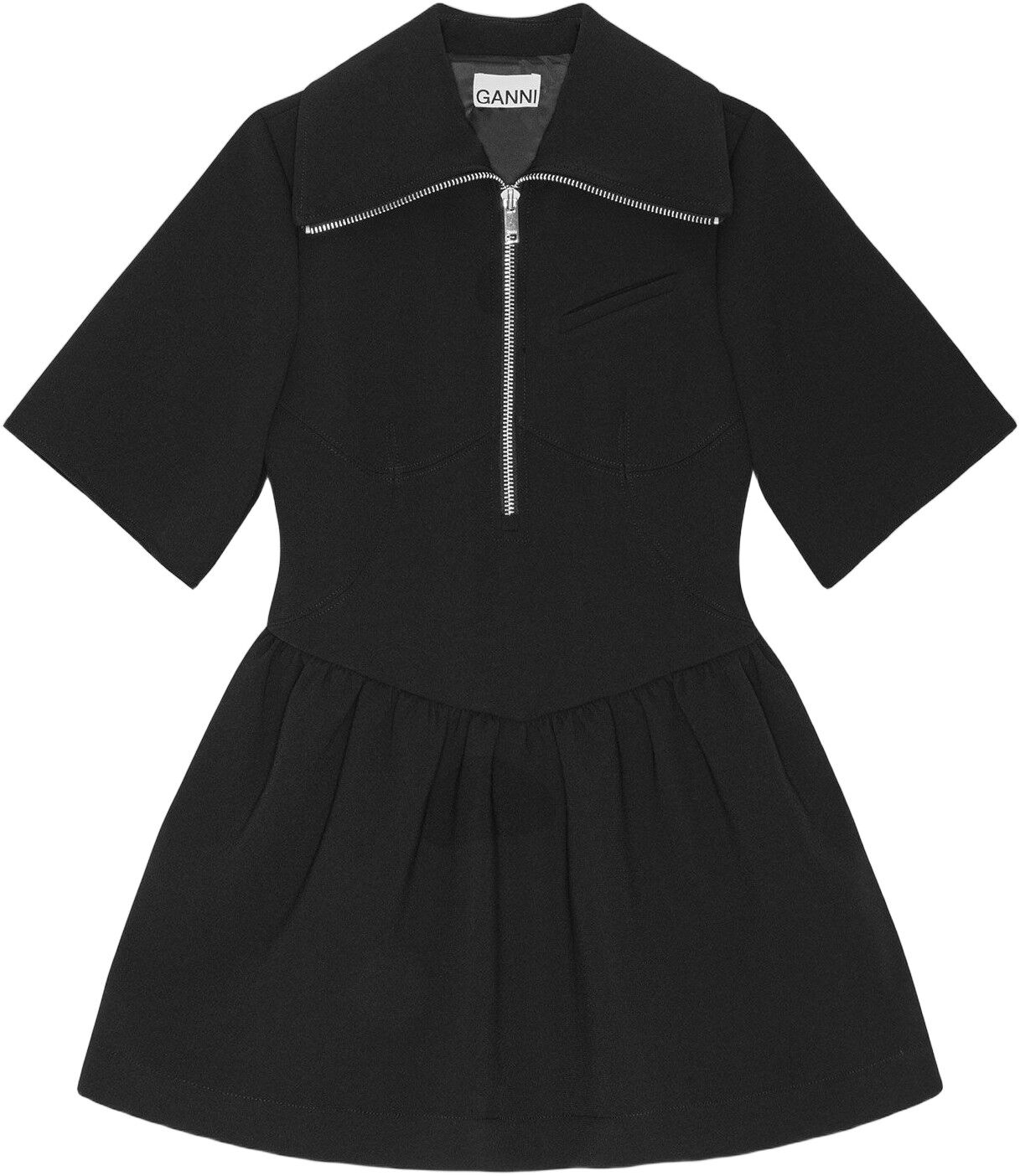 Bonded Crepe Mini Dress