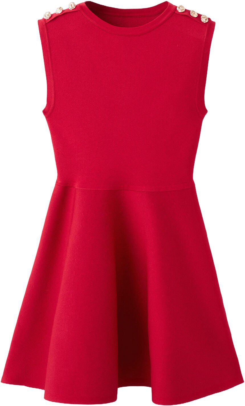 Short flared knitted dress