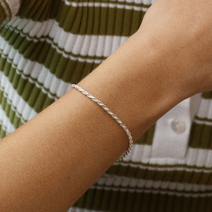 Large Twisted Sparkly Bracelet