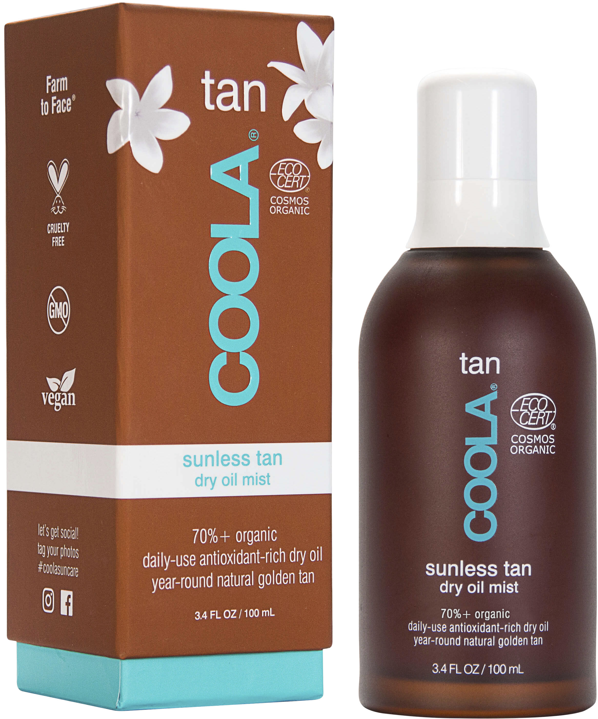 Organic Sunless Tan Dry Oil Mist 100 ml.