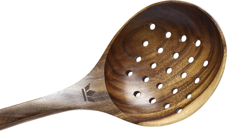 Wooden Utensil Skimmer Spoon XL