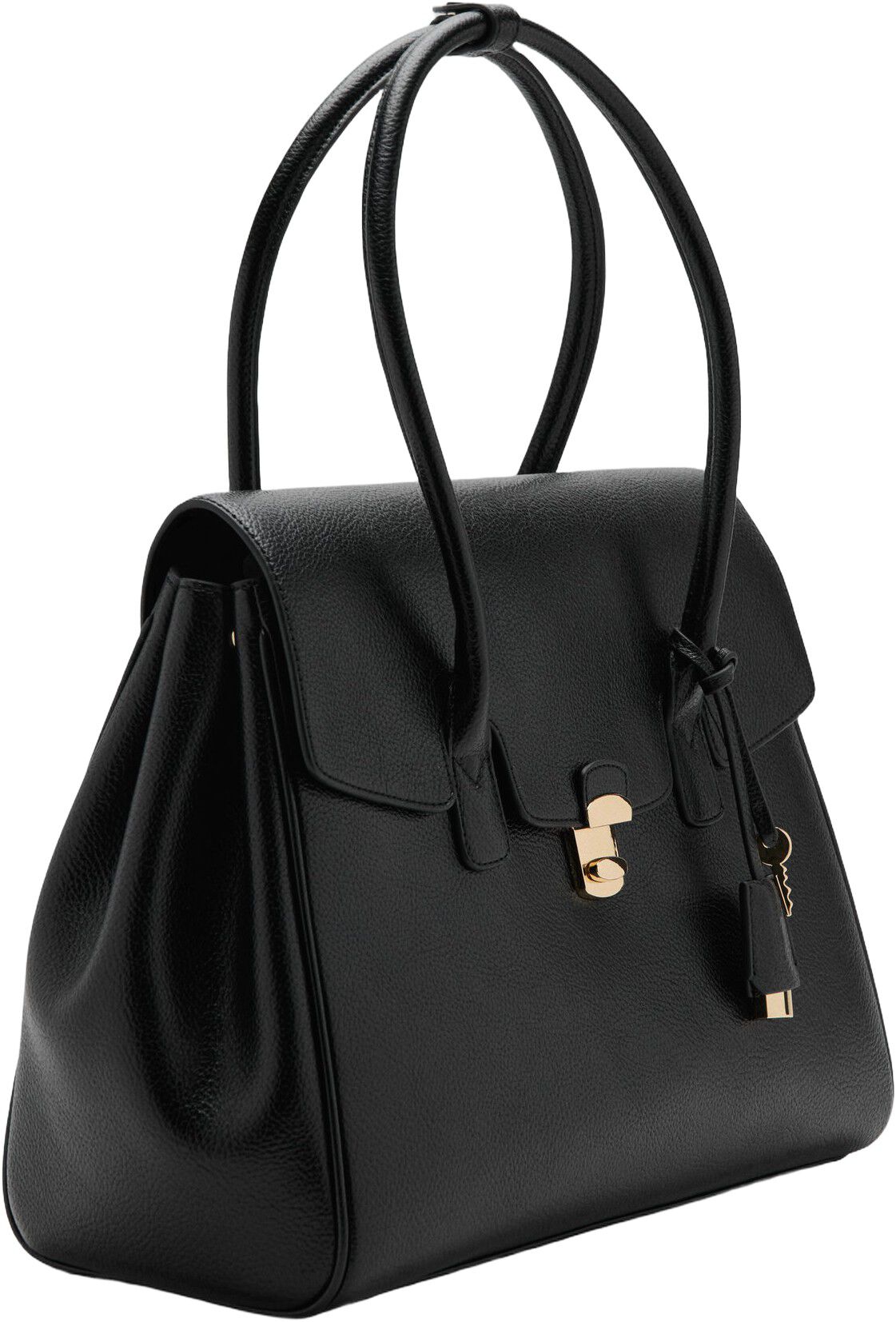 Medium city handbag with flap